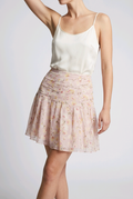 Jupe courte fleurie femme NA-KD – Taille 36 – Jupe rose élégante