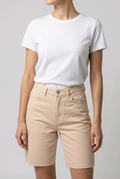 Short Jean Femme Beige Rose NA-KD Taille S Tendance Été
