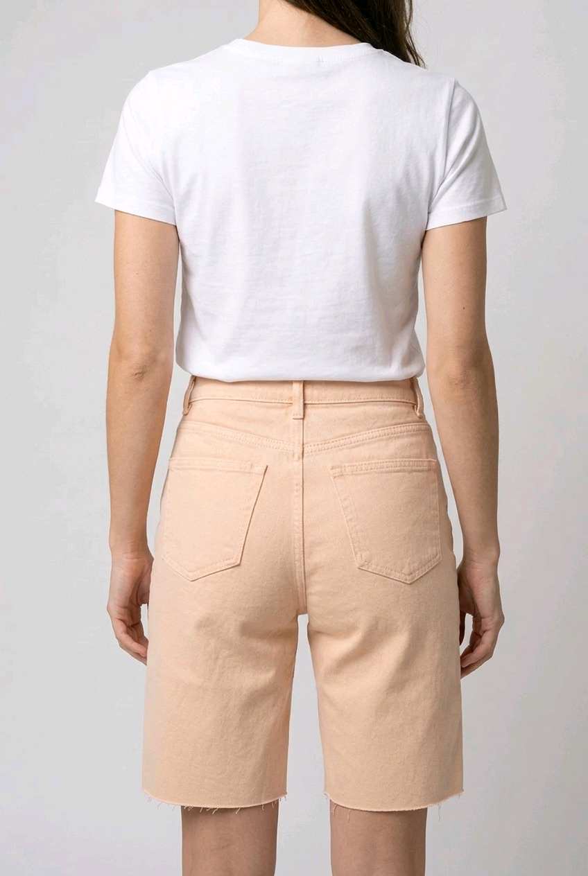 Short Jean Femme Beige Rose NA-KD Taille S Tendance Été