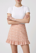 Jupe courte fleurie femme NA-KD – Taille 36 – Jupe rose élégante